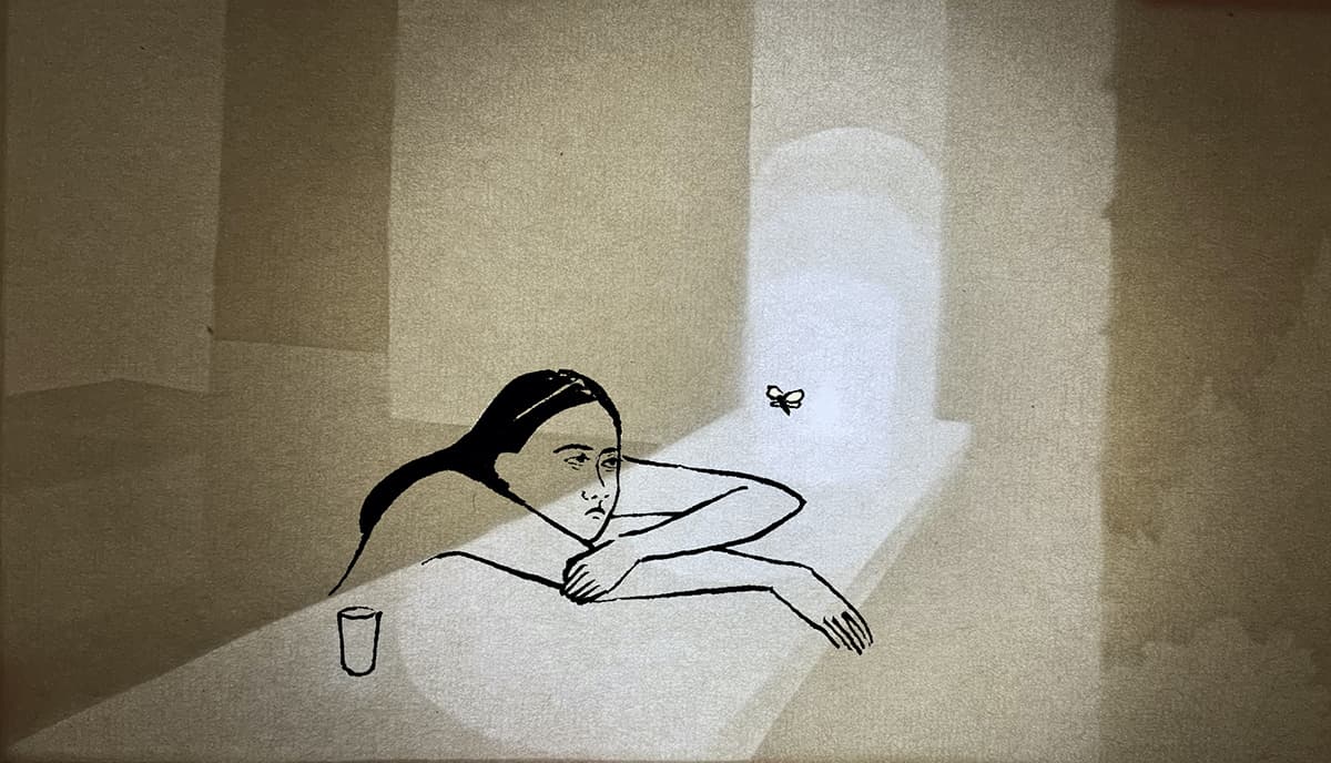 Illustration of Luna Olivier, from her project Animation. Frame 1